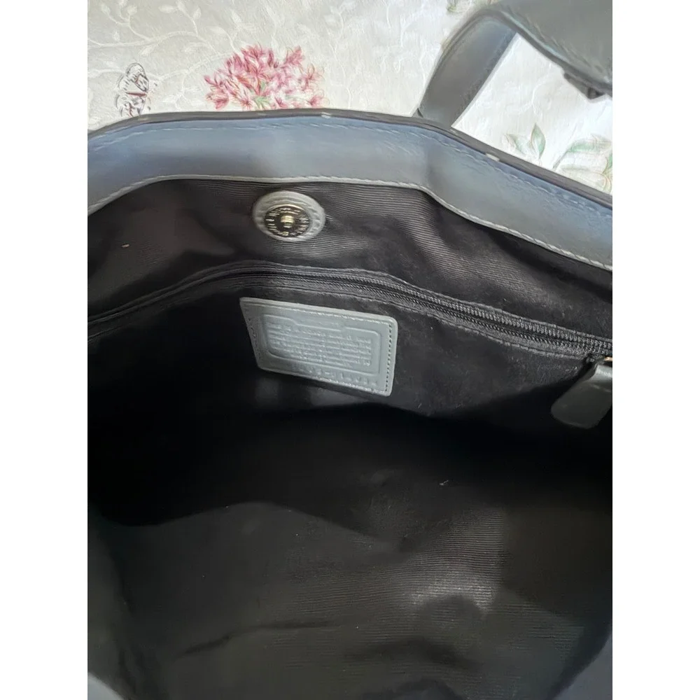 Coach Penelope Signature Grey Jacquard Canvas Leather Shoulder Bag F14934